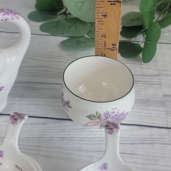 Royal Patrician fine bone china cat creamer and sugar set with accessories - Picture 9 of 14